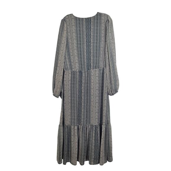 Banana Republic Women's Flounce Hem Green Maxi Dress Size L  102125-1232 - Picture 6 of 8